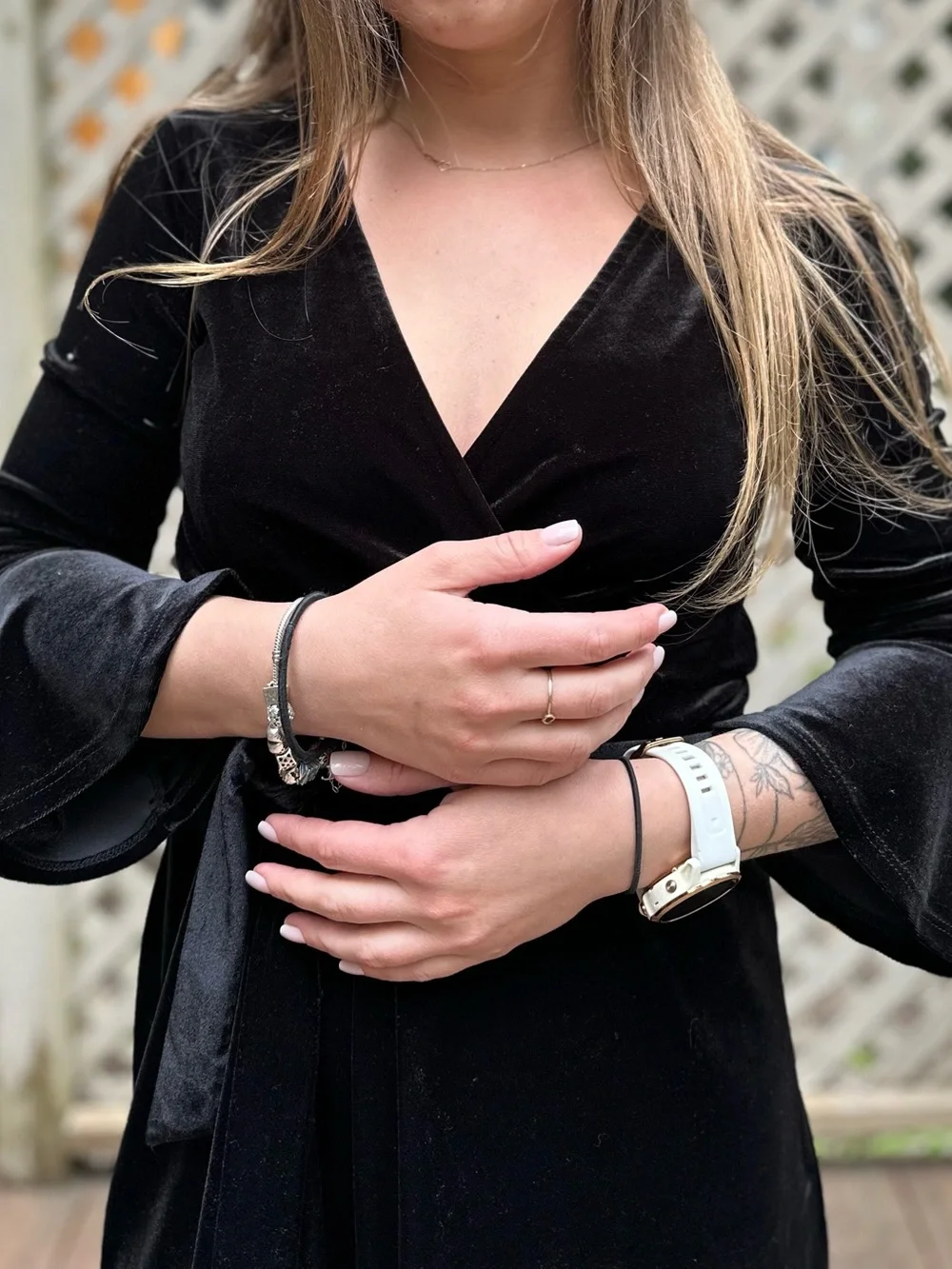 Classic Black Velvet Dress - Women's - Picture 6 of 8